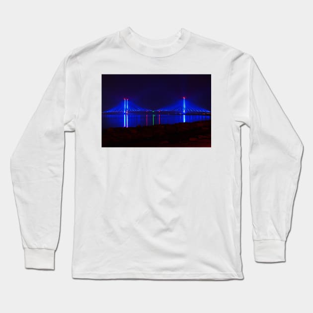 Indian River Bridge After Dark Long Sleeve T-Shirt by Swartwout